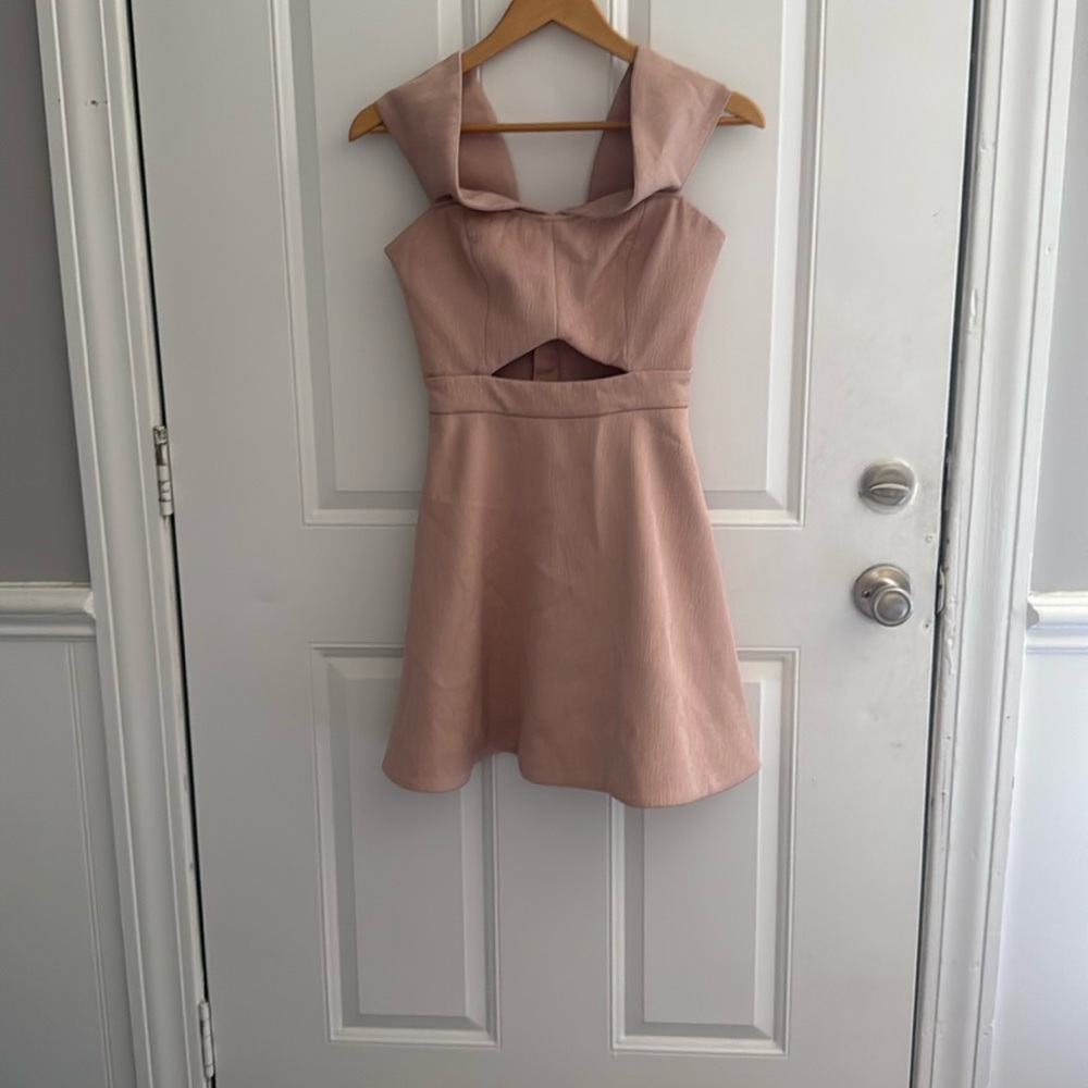 Keepsake Apollo Cutout Off-The-Shoulder Mini Dress